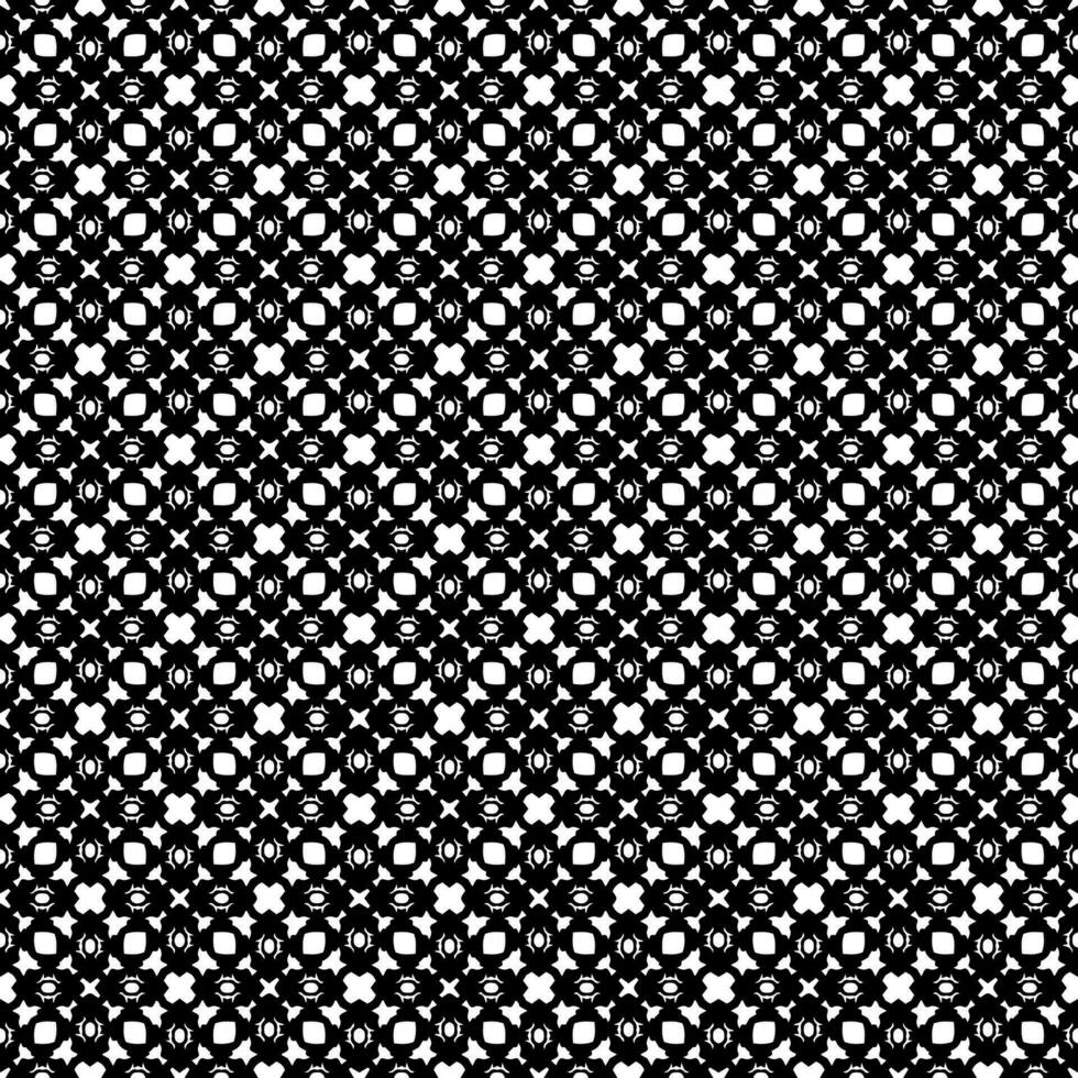 Black and white seamless pattern texture. Greyscale ornamental graphic design. vector