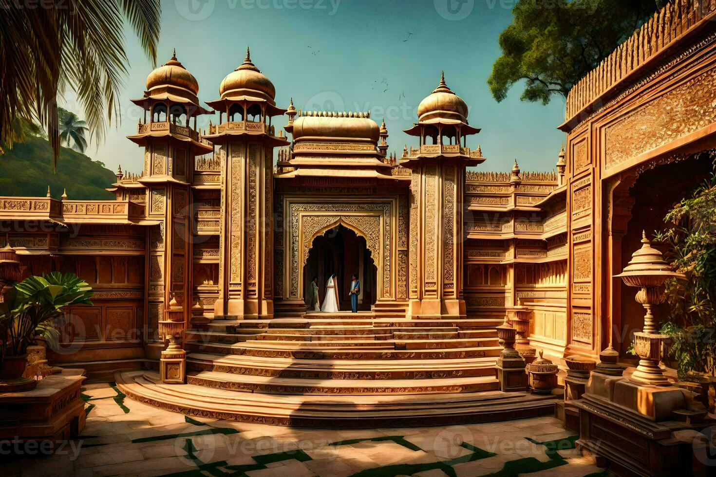 the palace of the king, rajasthan, india. AI-Generated photo