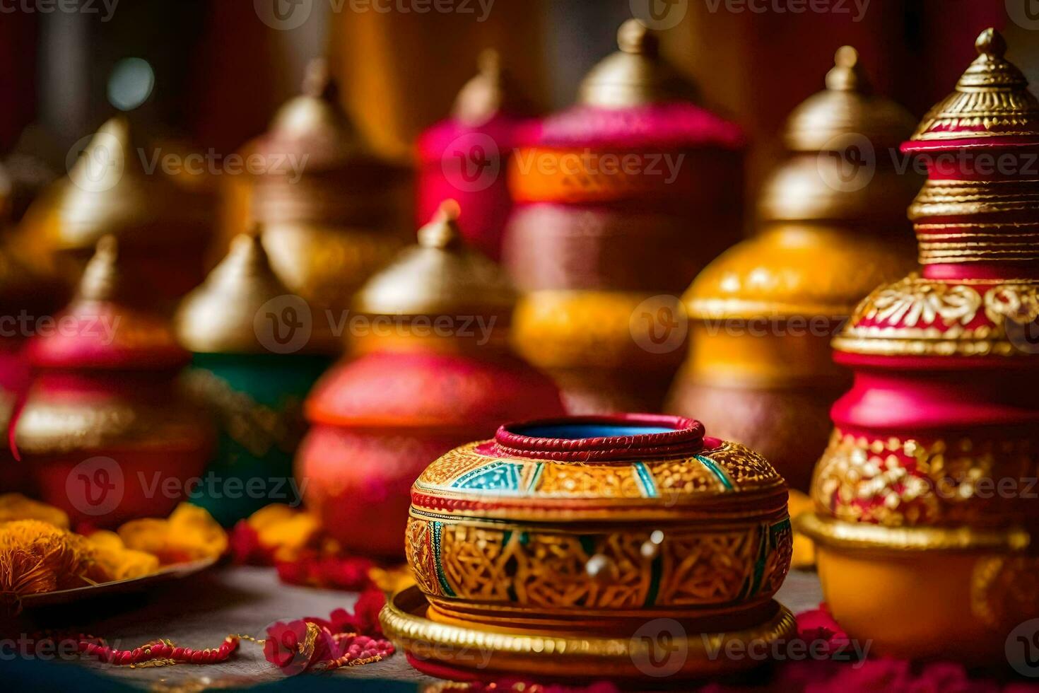 indian wedding decoration ideas. AI-Generated photo