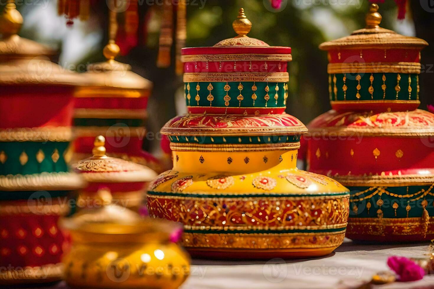 indian wedding decor ideas. AI-Generated photo