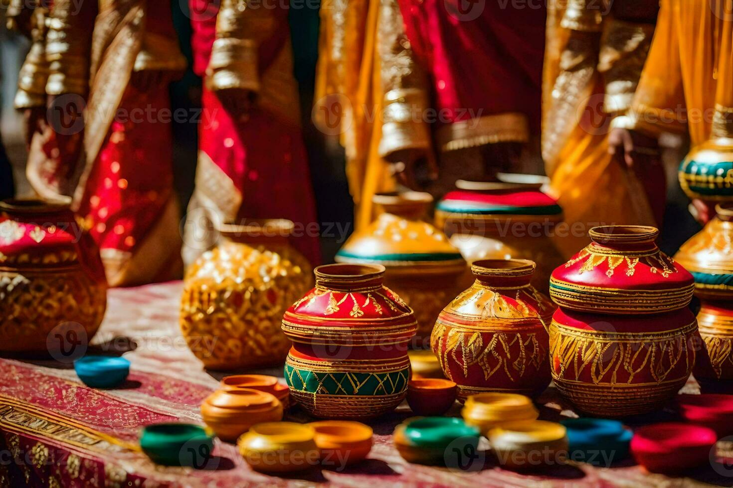 indian wedding decor ideas. AI-Generated photo