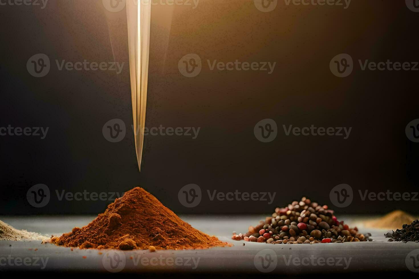 spices on a table. AI-Generated photo
