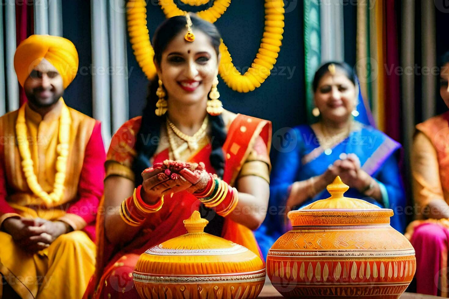 indian wedding photography in delhi. AI-Generated photo