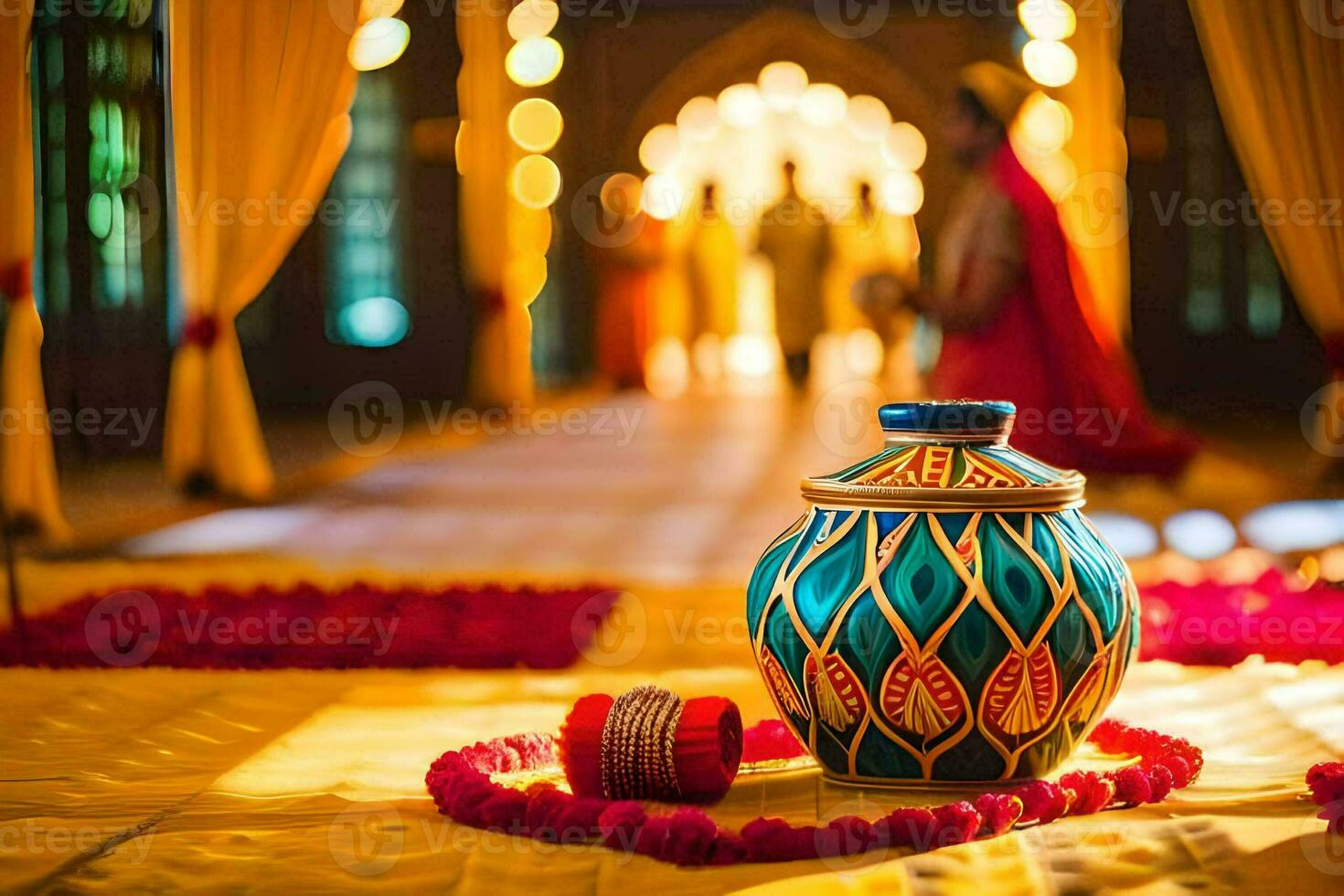 indian wedding ceremony. AI-Generated photo