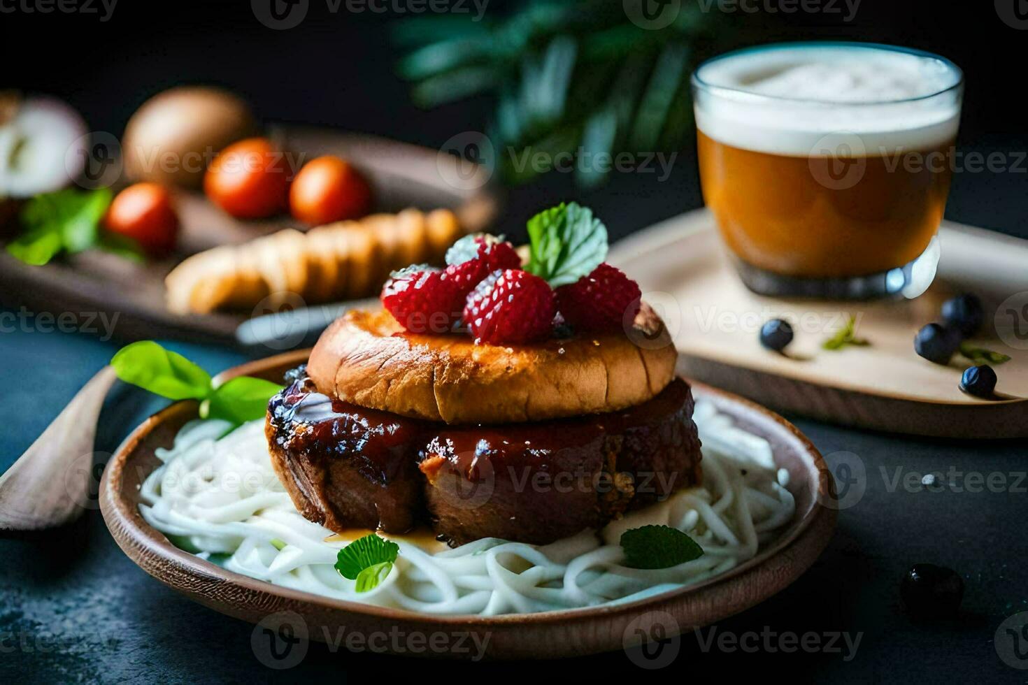 the best burger in the world is a burger with a bbq sauce. AI-Generated photo