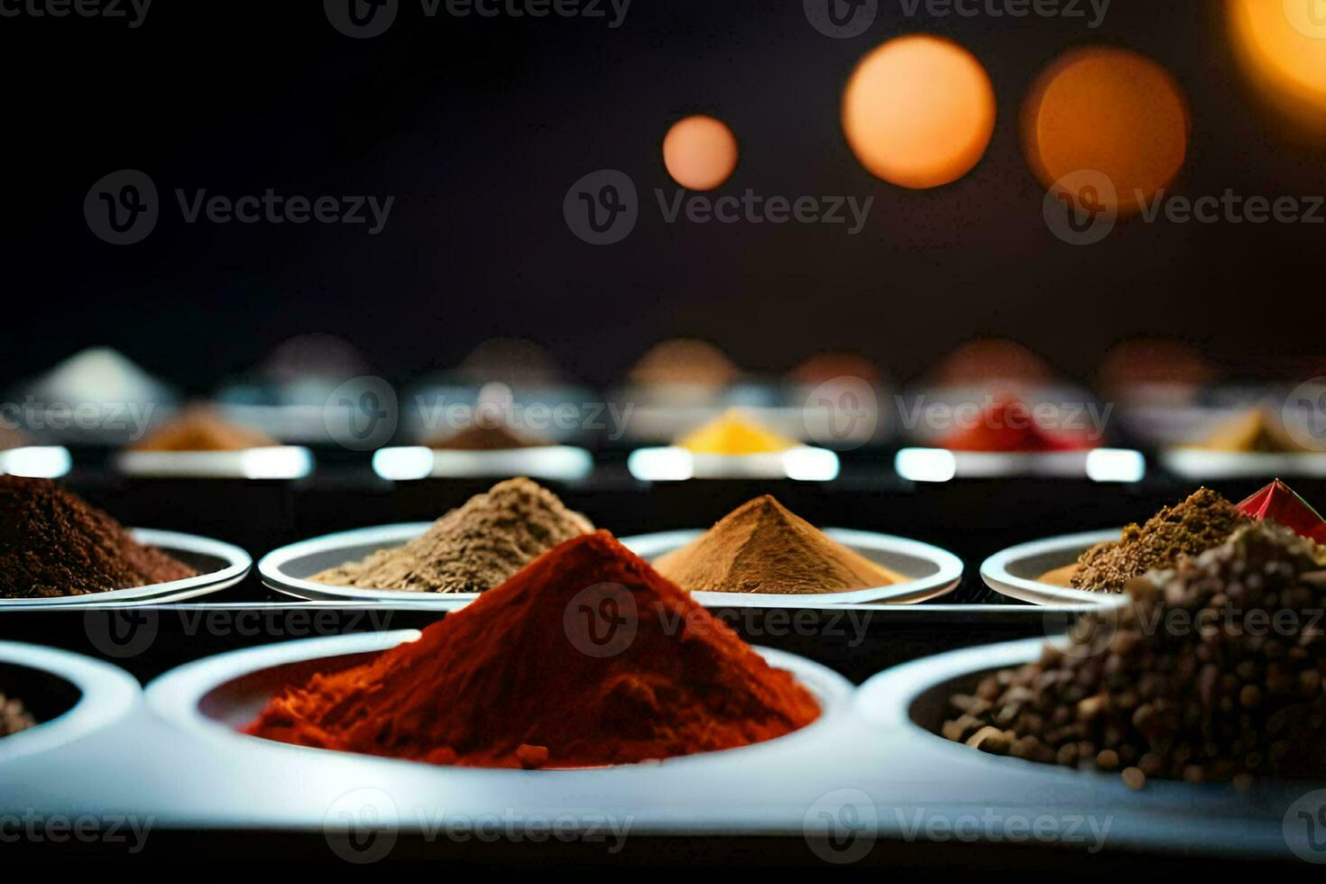 spices in a bowl. AI-Generated photo