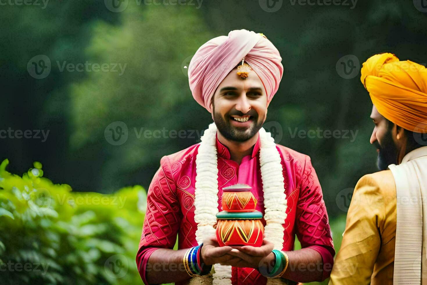 indian wedding in delhi. AI-Generated photo