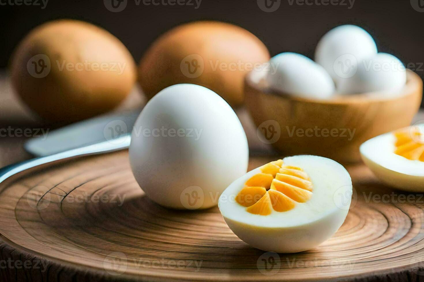 the benefits of eating boiled eggs. AI-Generated photo