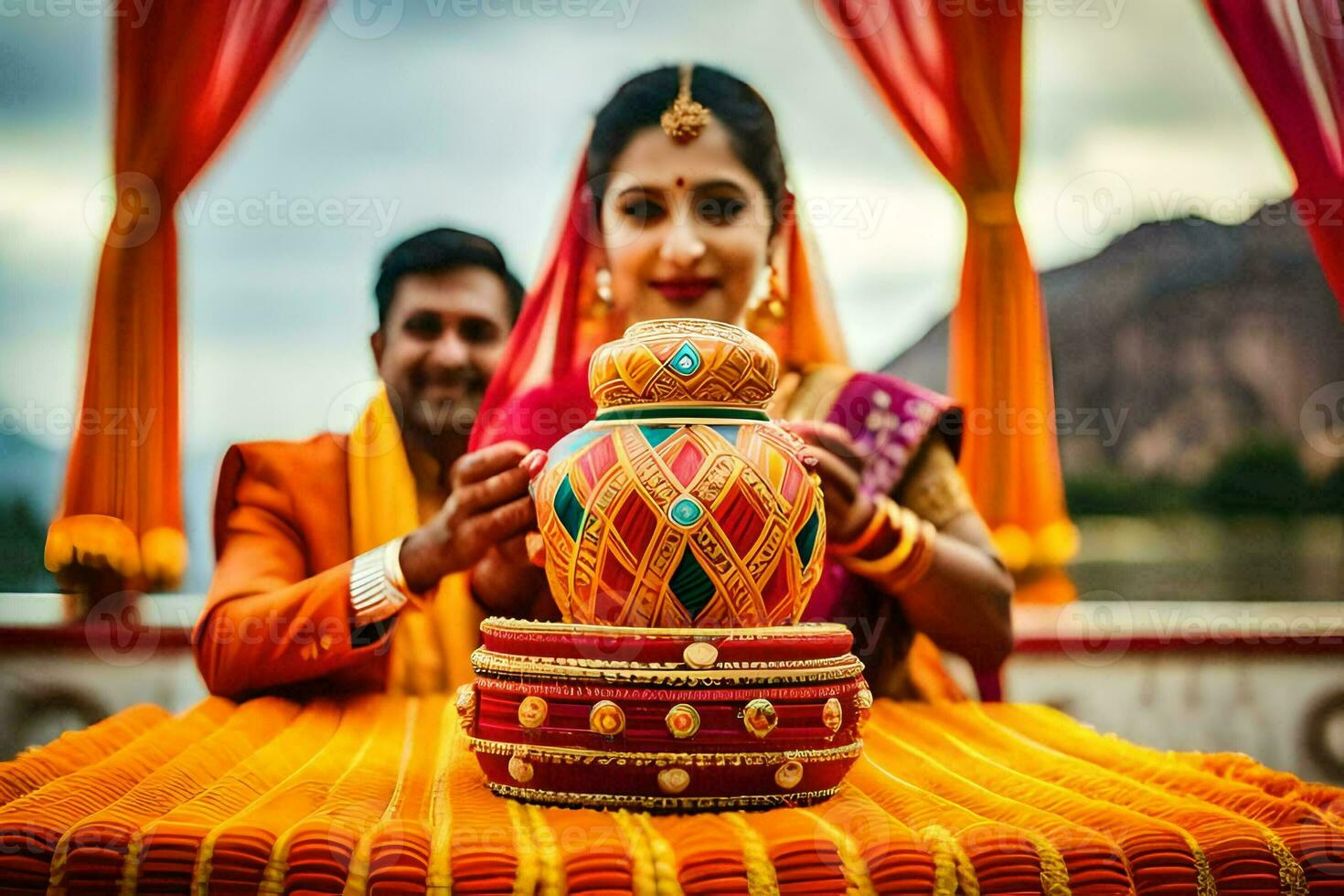 indian wedding photography in jaipur. AI-Generated photo