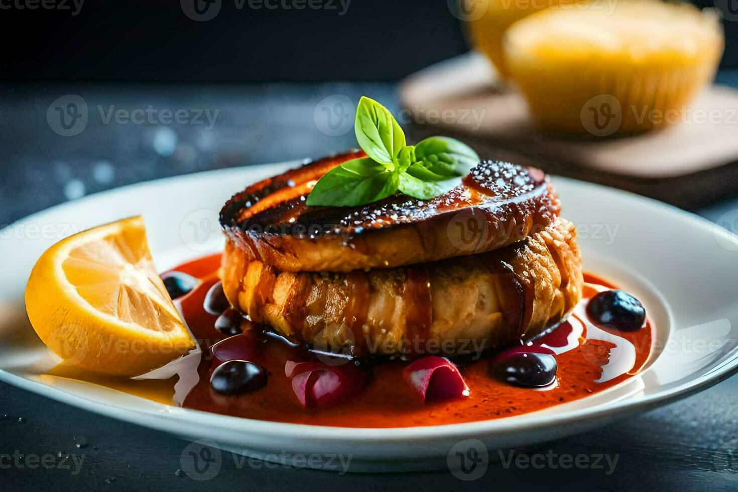 a plate with a grilled cheese sandwich and a cup of coffee. AI-Generated photo