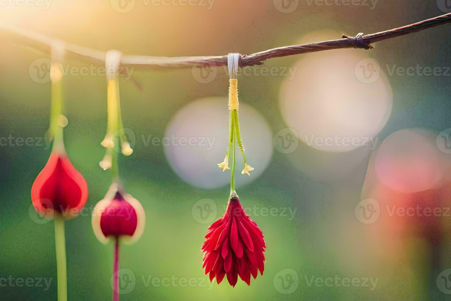 foto fondo de pantalla el cielo, flores, el sol, el flores, el sol, el flores. generado por ai