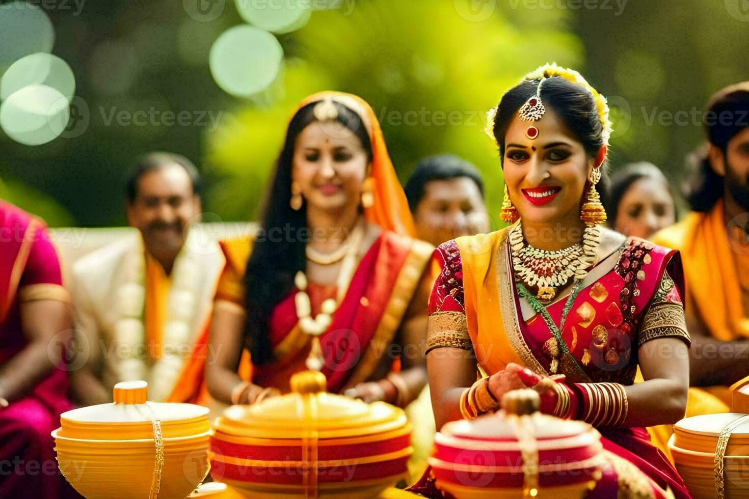 indian wedding in bangalore. AI-Generated photo