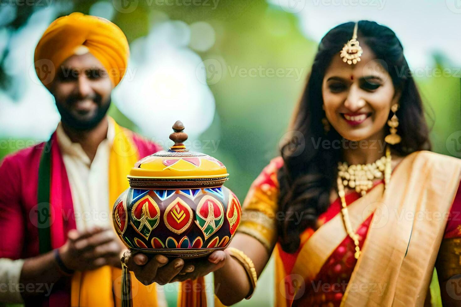 the best indian wedding traditions to follow. AI-Generated photo