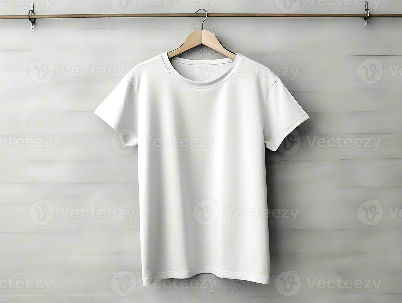 female t-shirt mockup, oversized white t-shirt generative ai photo