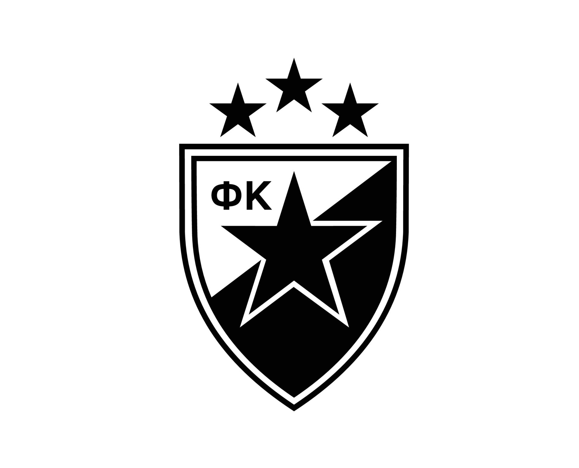 Crvena Zvezda Club Logo Symbol Black Serbia League Football Abstract Design  Vector Illustration 30881220 Vector Art at Vecteezy