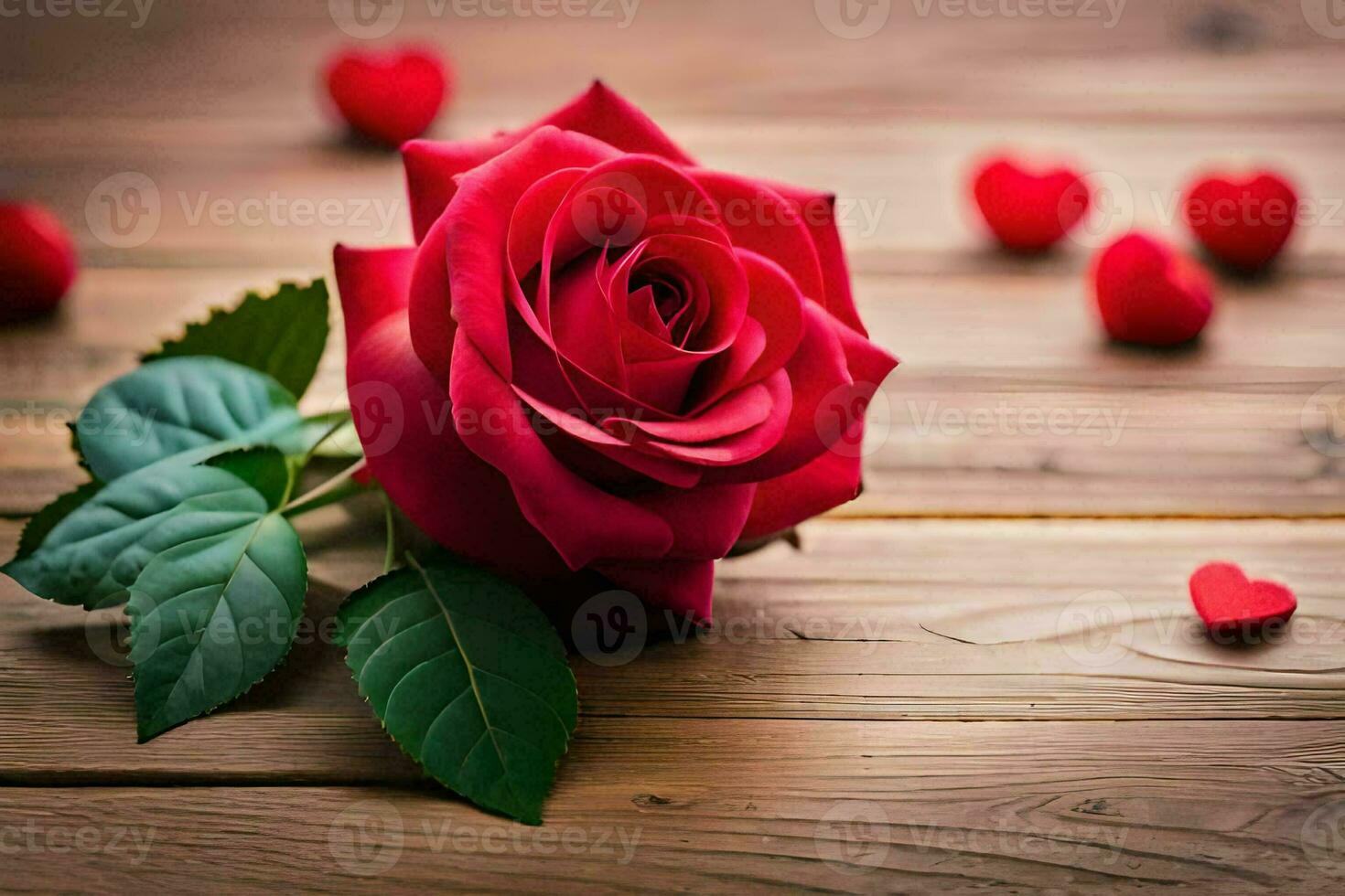 the rose is the symbol of love and romance. AI-Generated photo