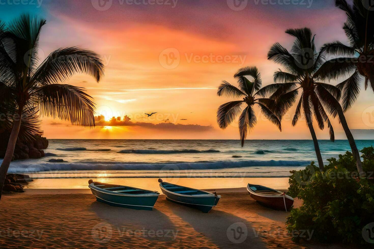 the beach wallpaper hd wallpaper. AI-Generated 30891505 Stock Photo at