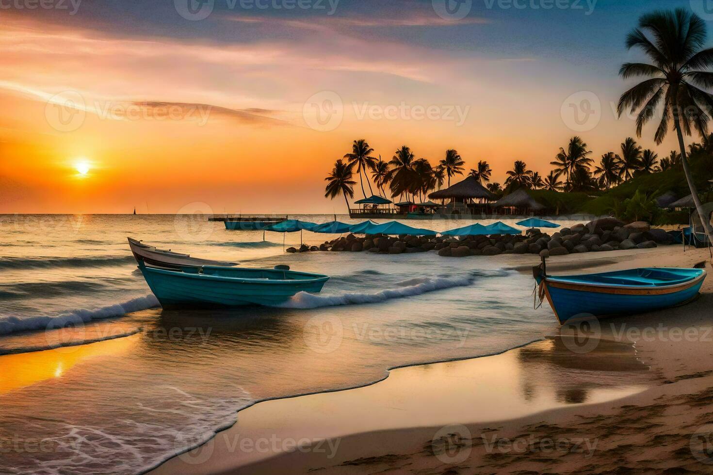 el mejor playas en el mundo. generado por ai foto