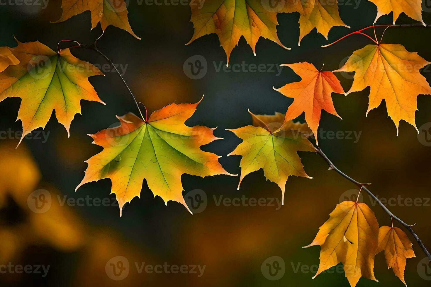 autumn leaves wallpaper hd wallpaper. AI-Generated photo