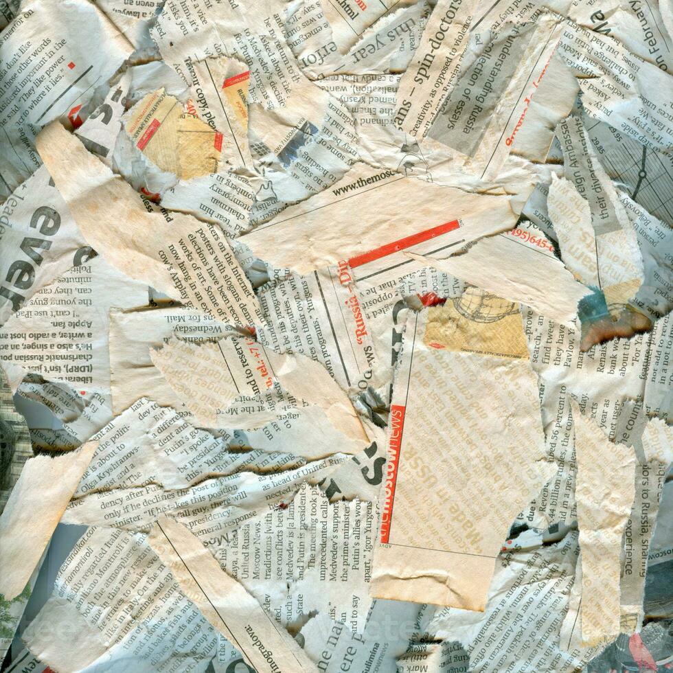 Abstract newspaper dirty damaged background photo