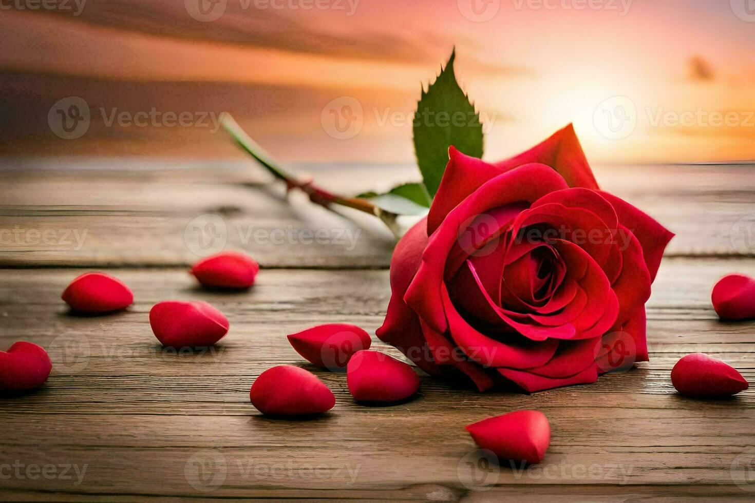 the rose is the symbol of love and romance, and the rose is the flower of love and. AI-Generated photo