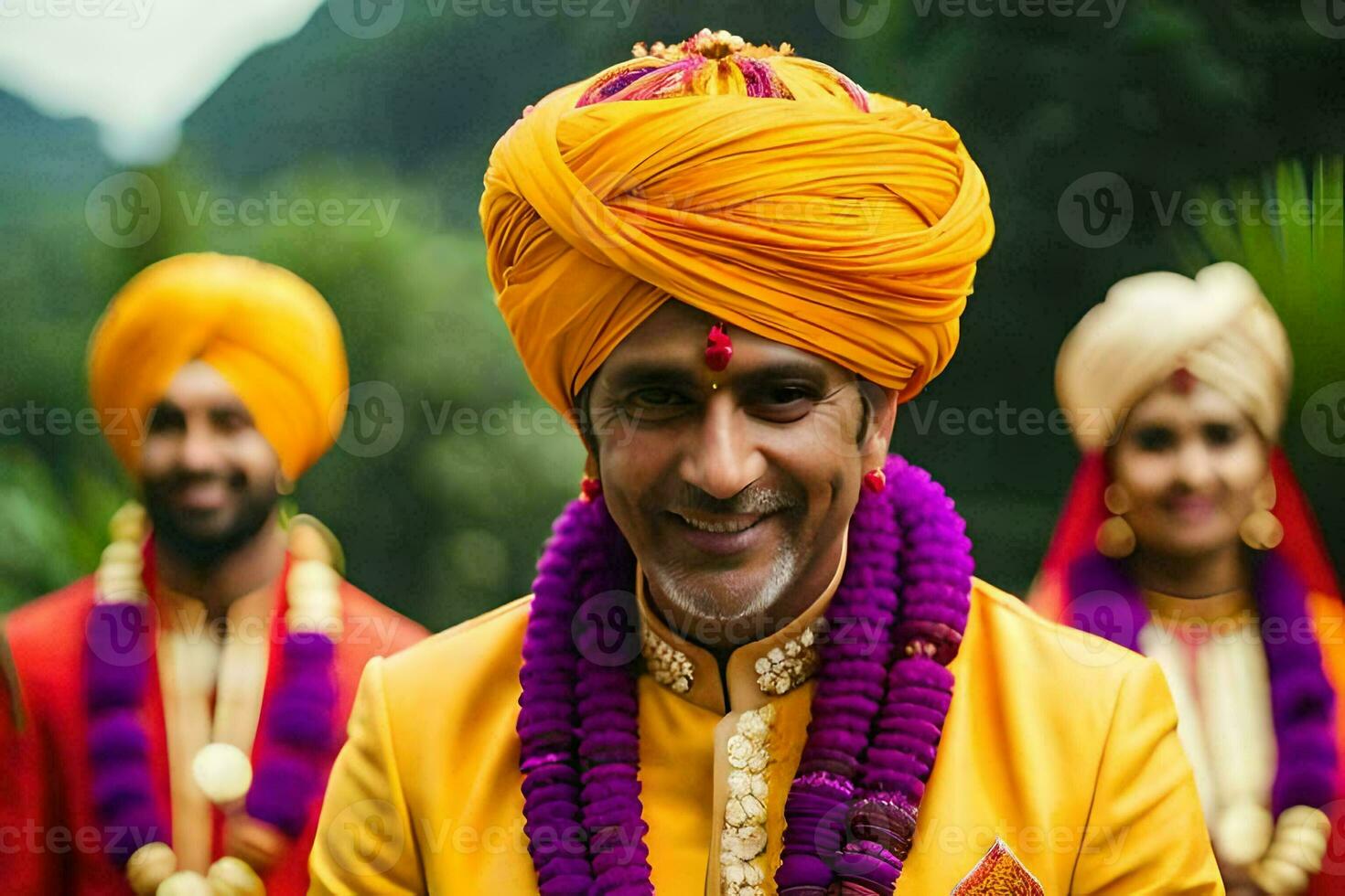 indian wedding in the uk. AI-Generated photo