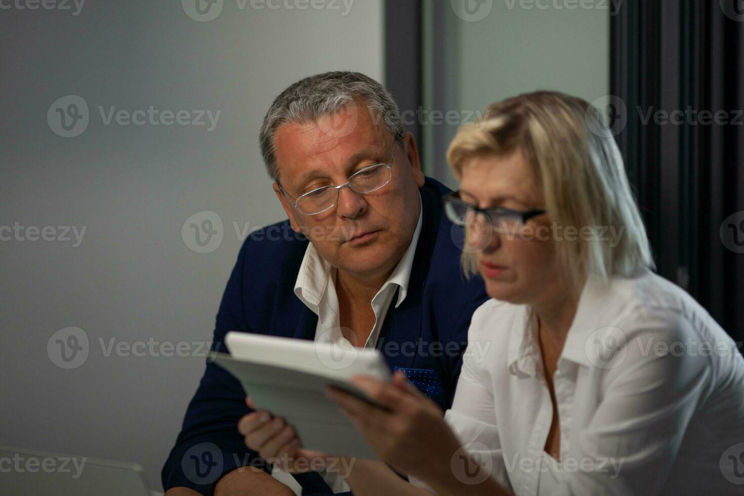 A work meeting photo
