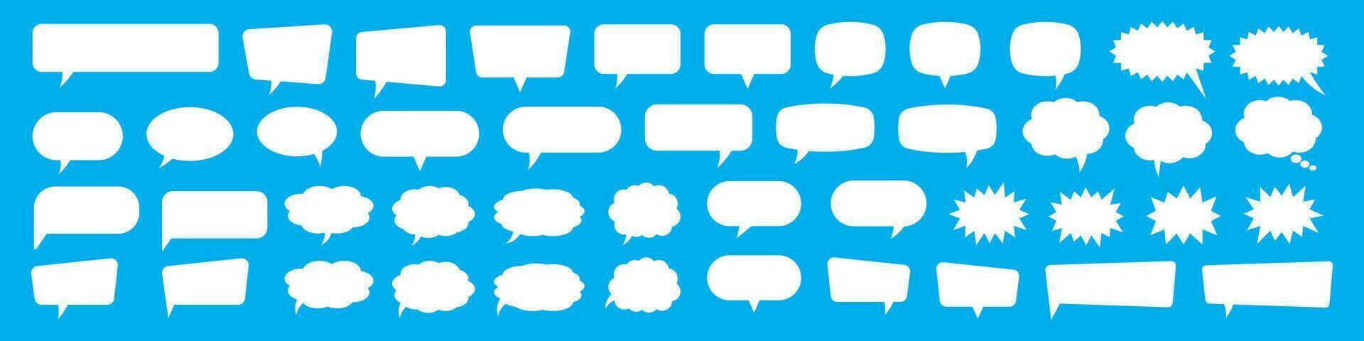 Speech bubbles. Speak bubble text, cartoon chatting box, message box. Cartoon balloon word design. vector