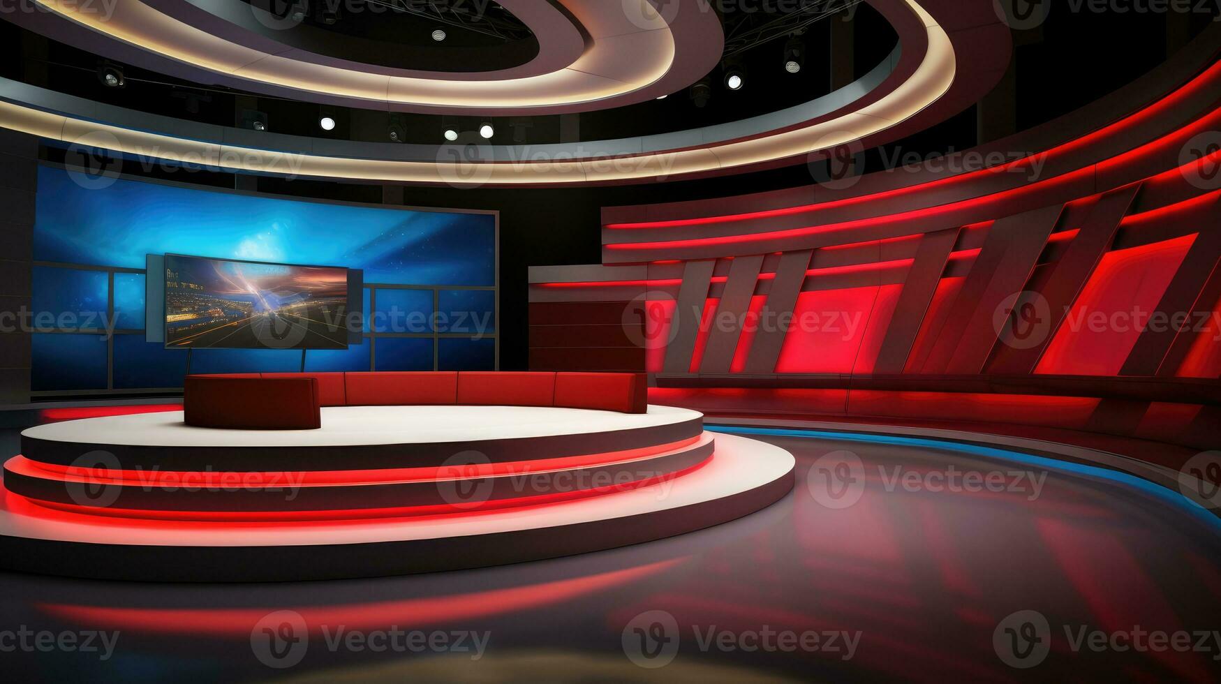 news channel empty room photo
