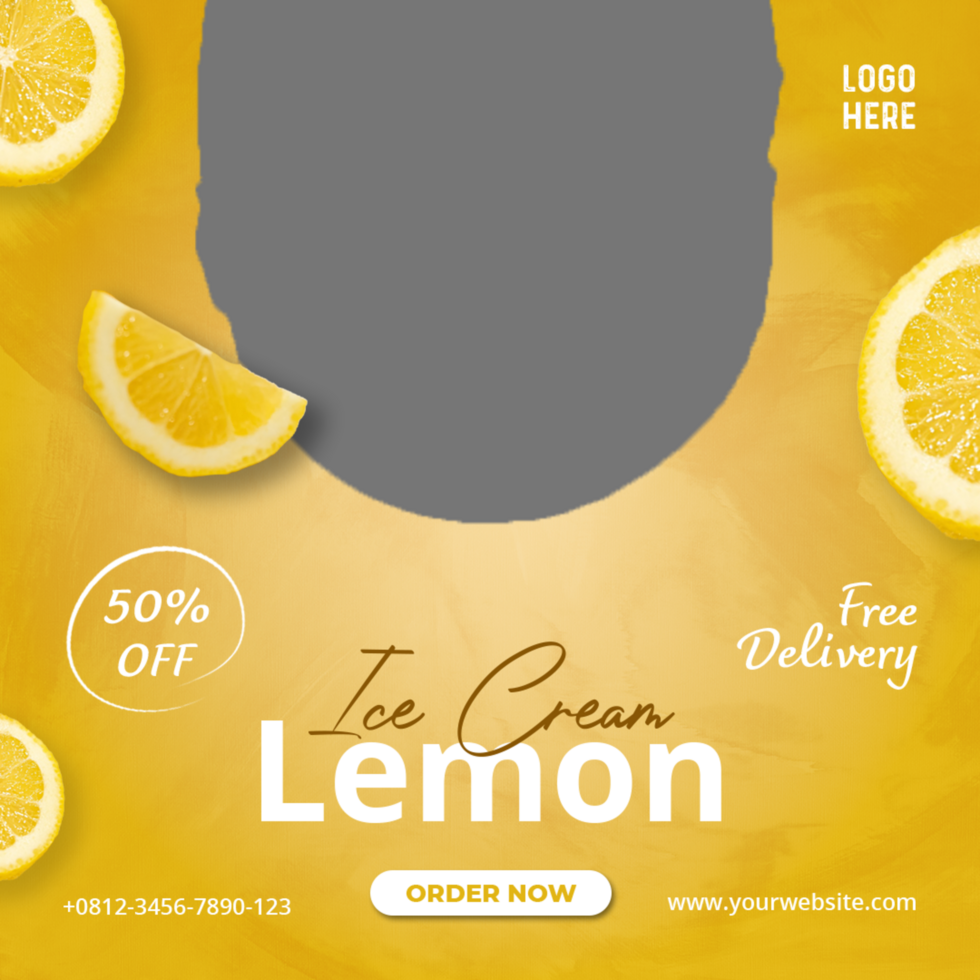 special food template psd
