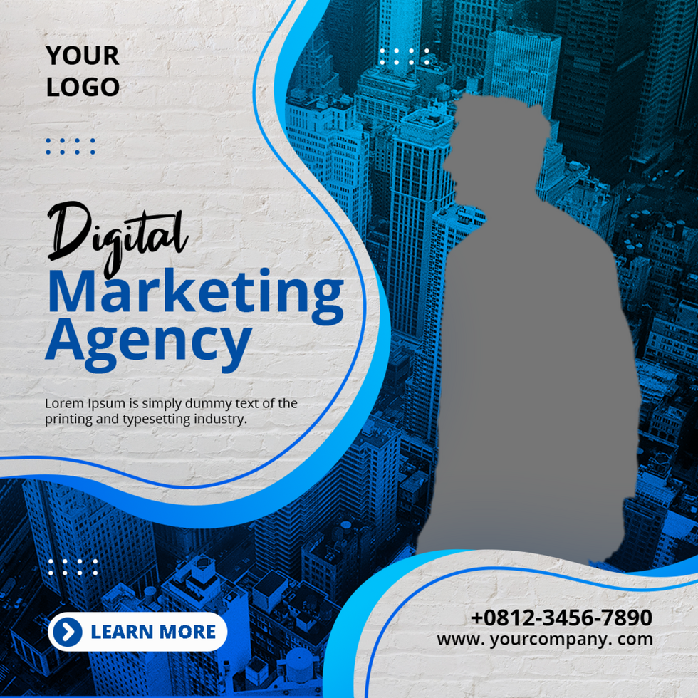 digital marketing agency template psd