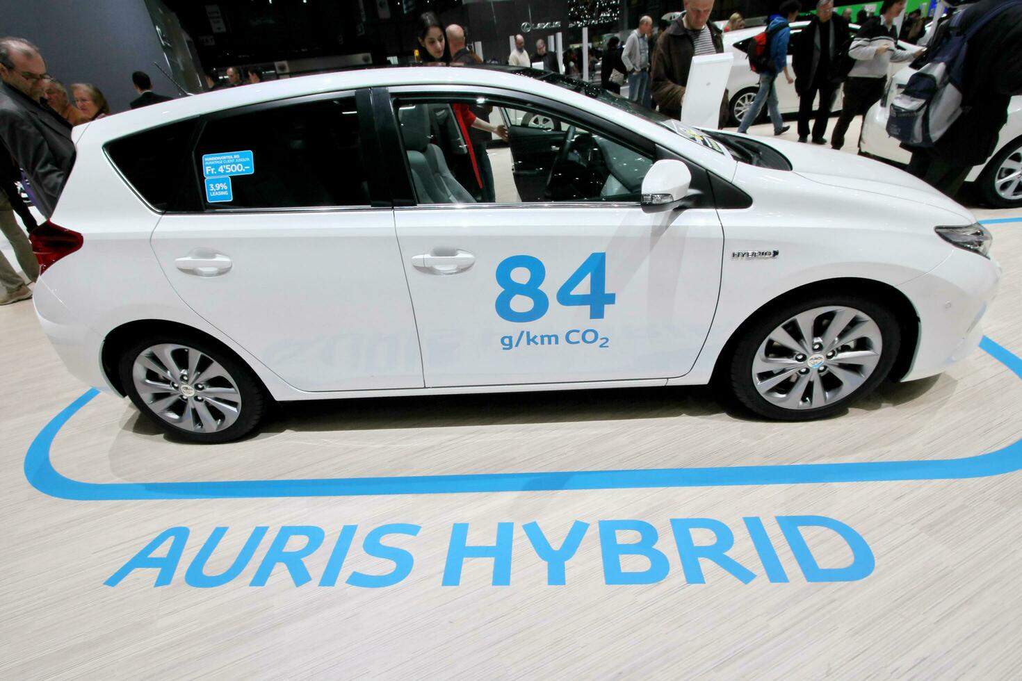 Toyota auris hybrid carcar at 2013 Geneva motorshow photo