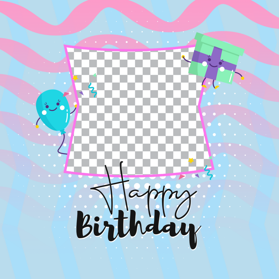 Happy Birthday Social Media Banner psd