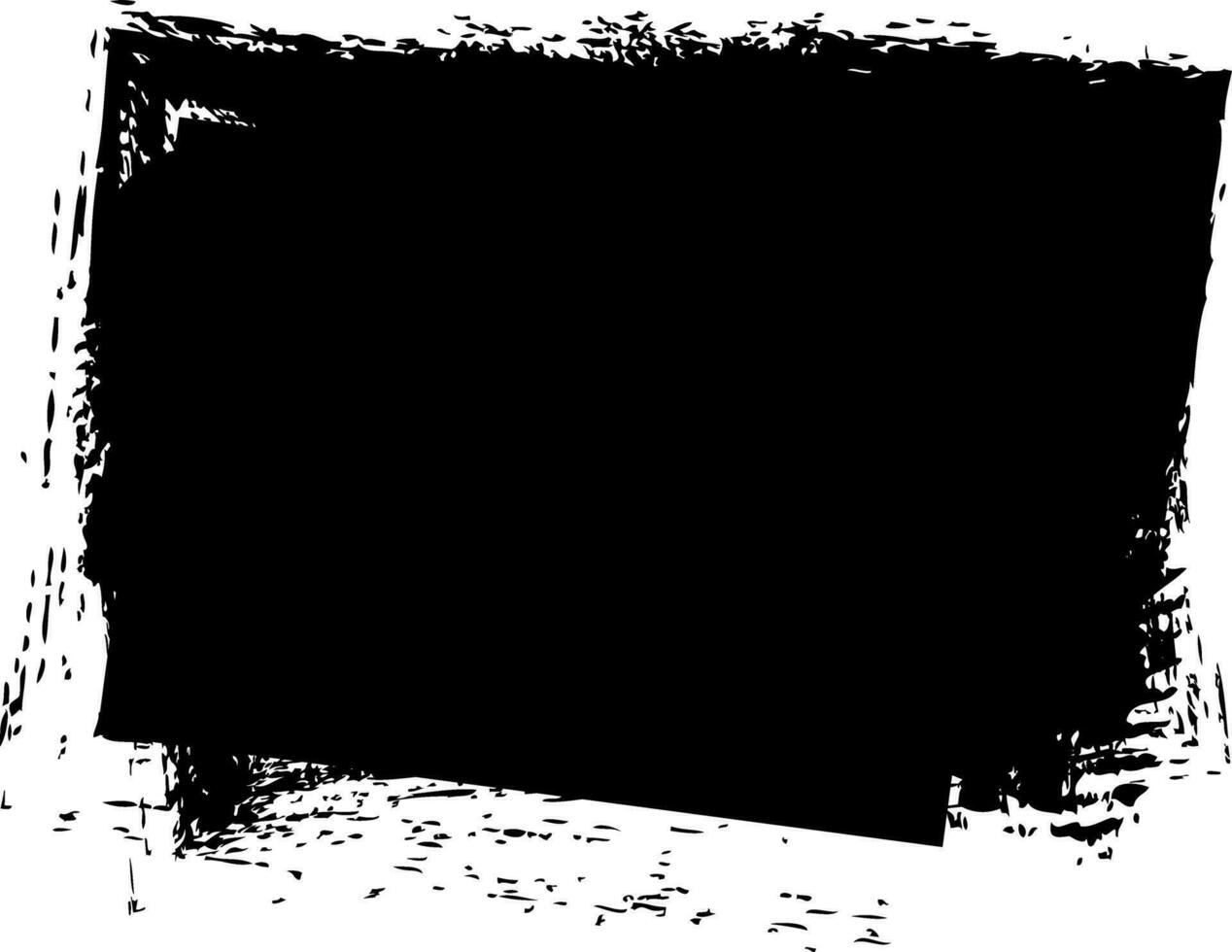 Grunge Black Paint Stain Vector Banner EPS