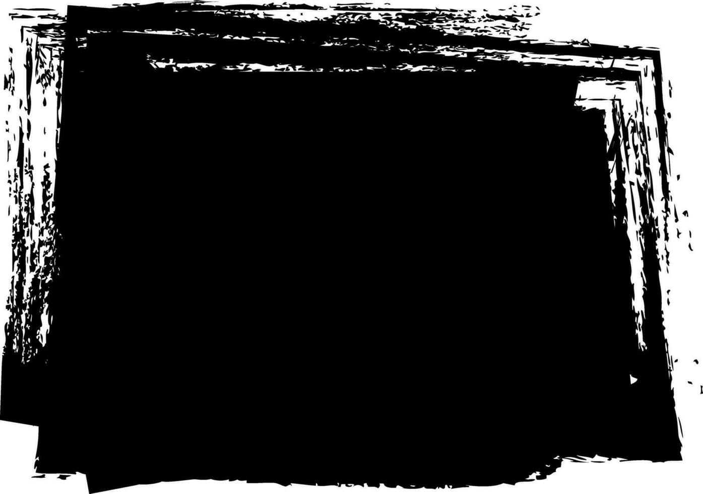 Grunge Black Paint Stain Vector Banner EPS