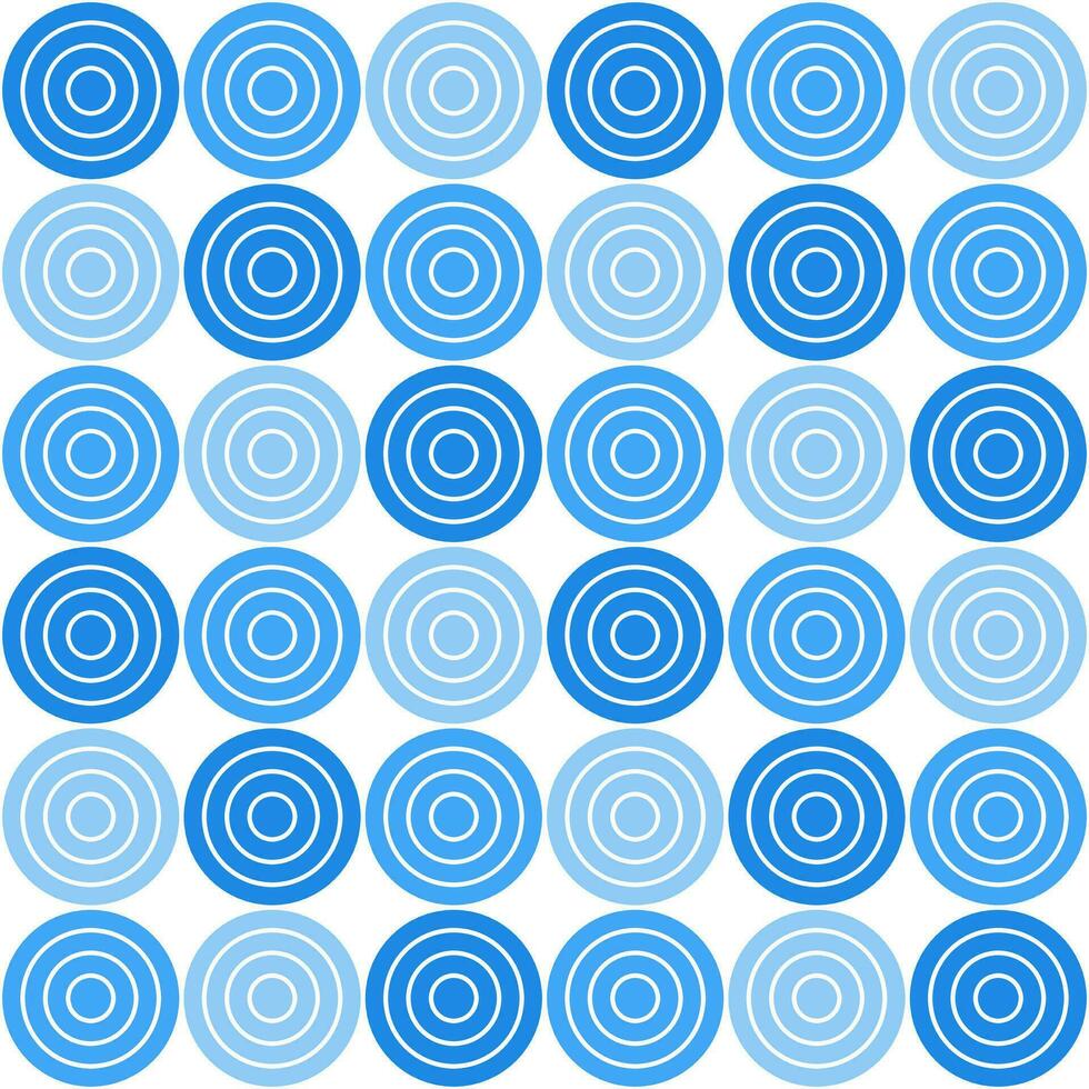 Blue circle pattern. Circle vector seamless pattern. Decorative element, wrapping paper, wall tiles, floor tiles, bathroom tiles.
