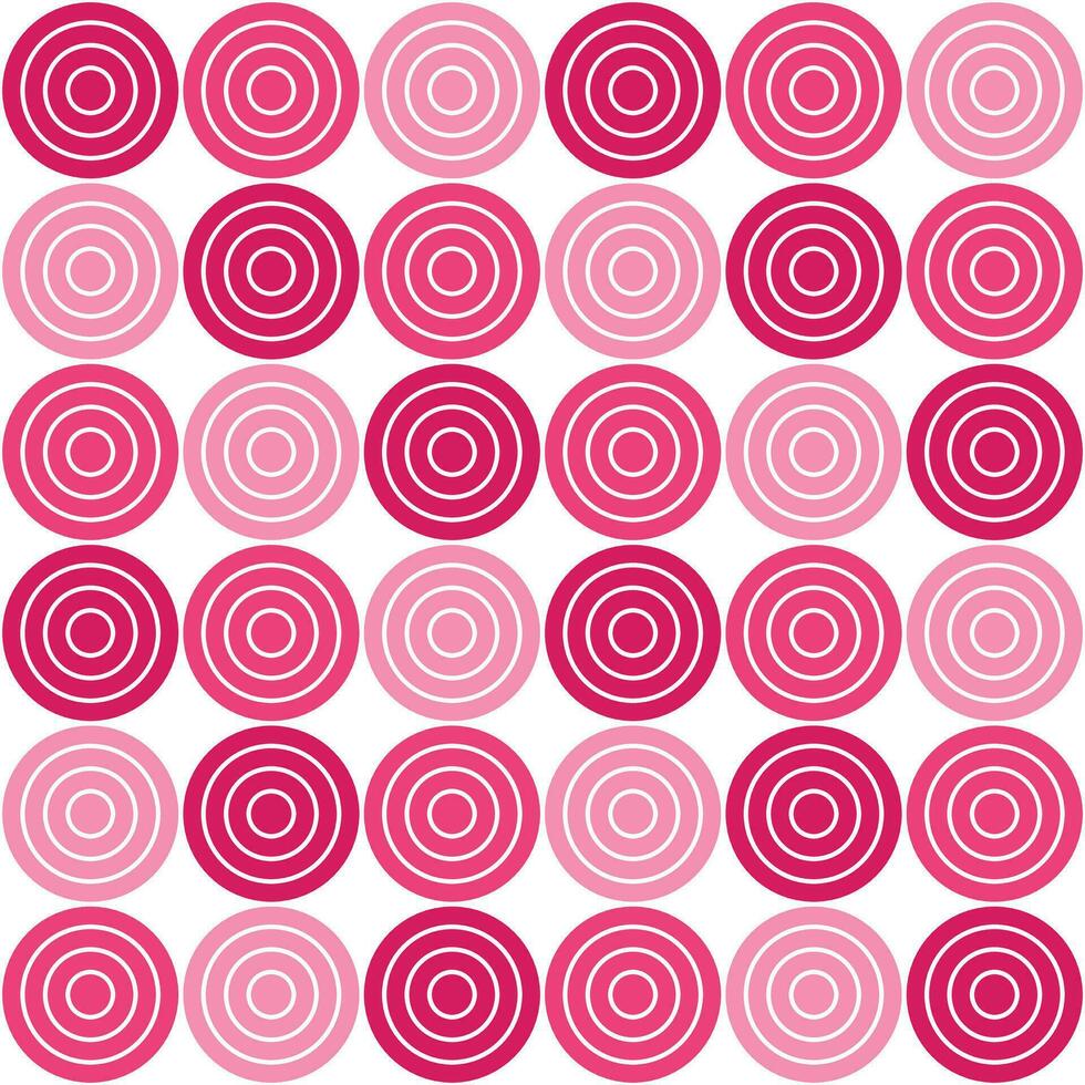 Pink circle pattern. Circle vector seamless pattern. Decorative element, wrapping paper, wall tiles, floor tiles, bathroom tiles.