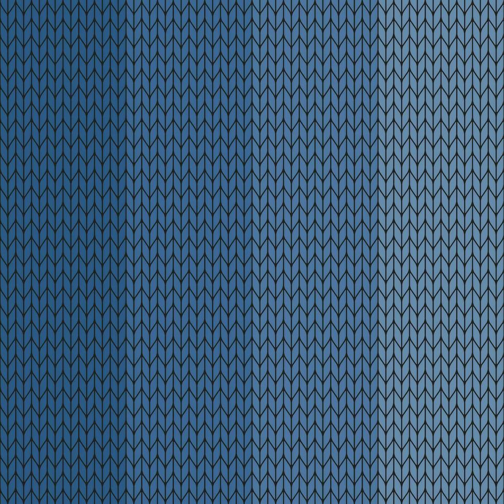 Navy blue gradient knitted pattern. knitted vector pattern. Seamless gradient pattern for clothing, wrapping paper, backdrop, background, gift card.