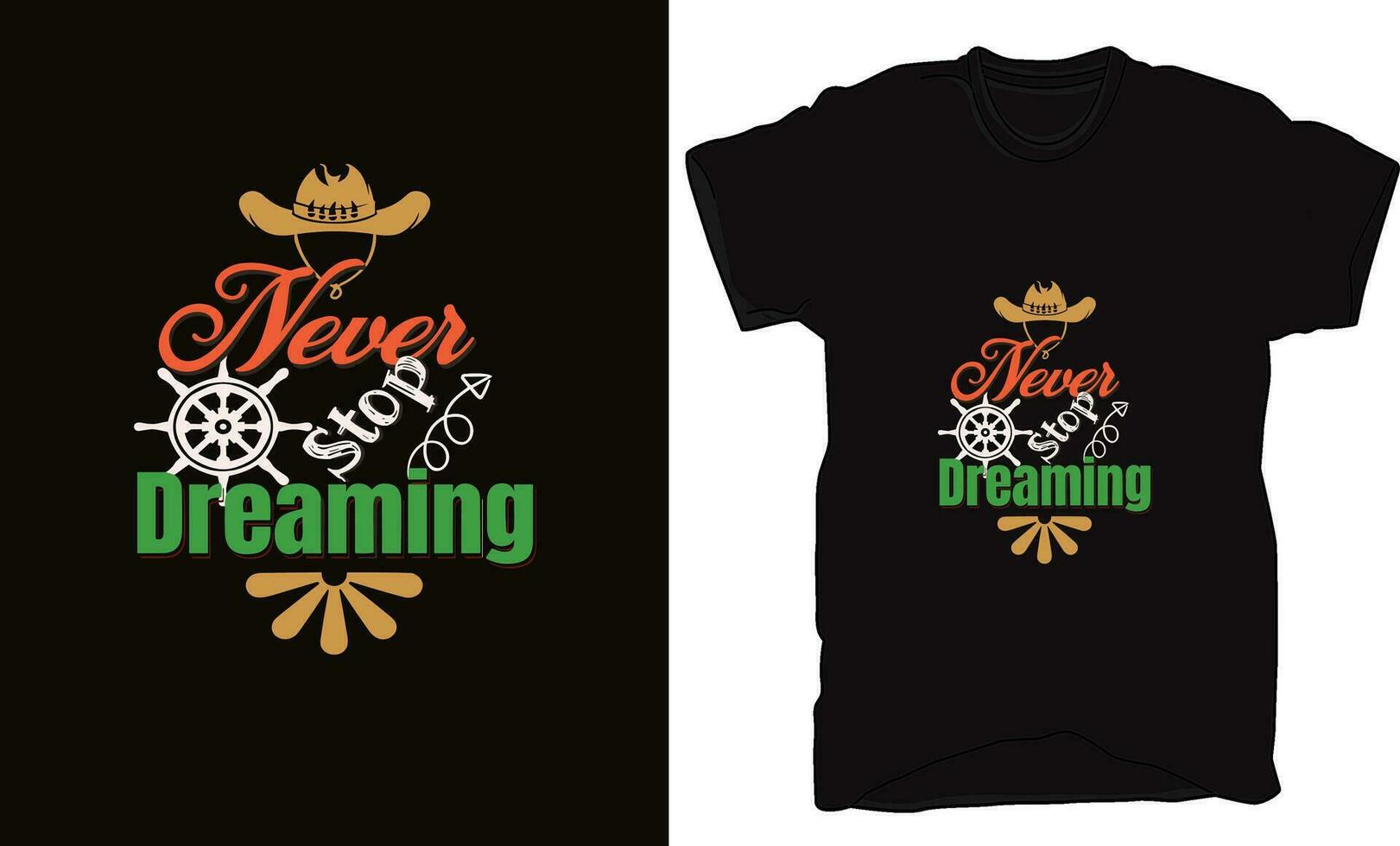 T-Shirt design in Vector, Icon and Typography. vector