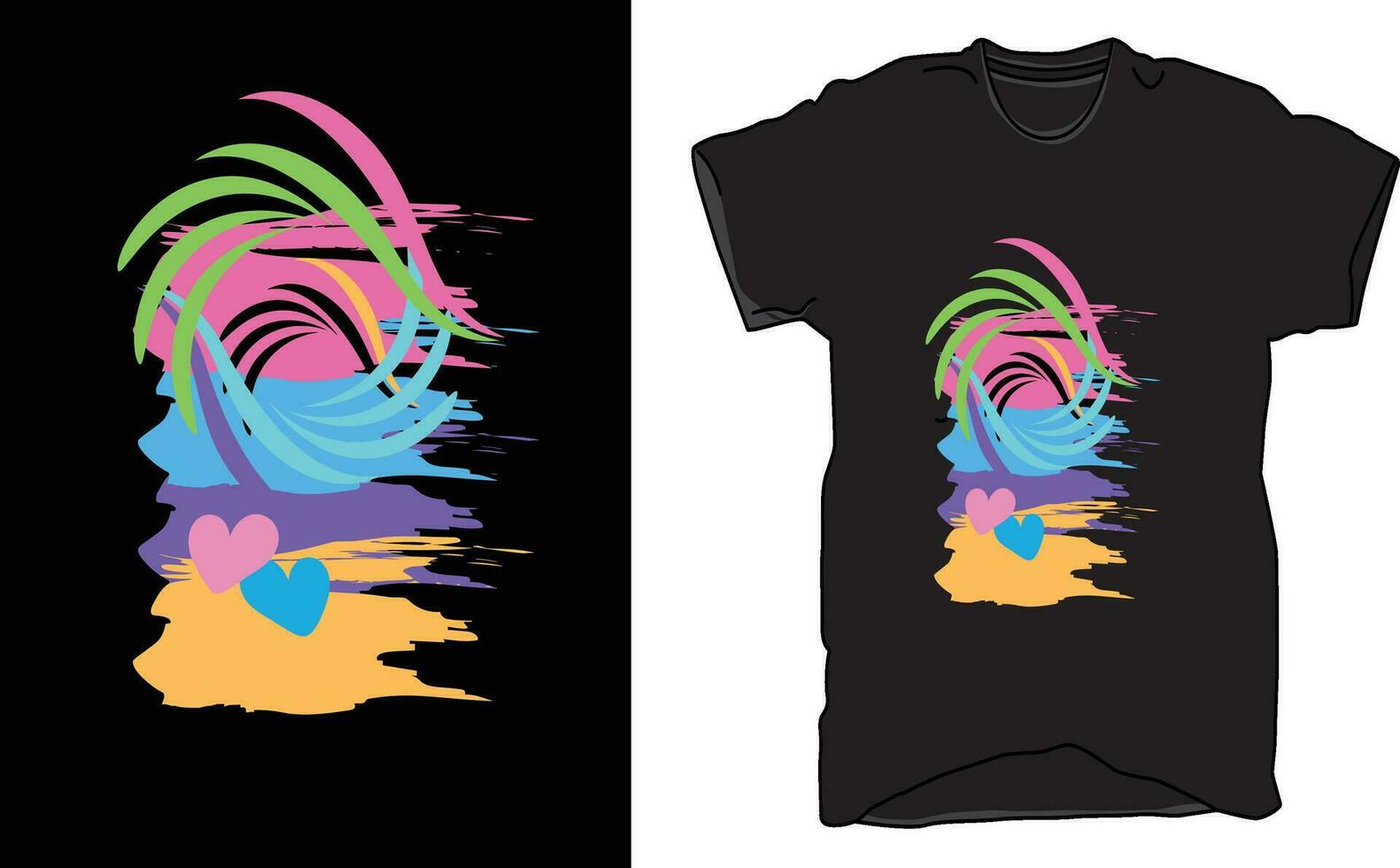 T-Shirt design in vector art, Icon and Graphic.