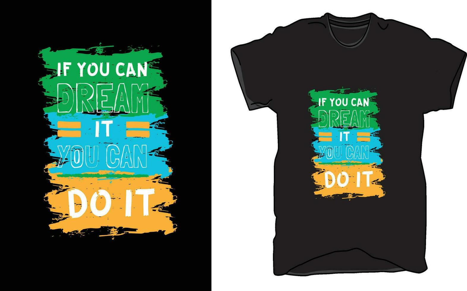T-Shirt Multi water color Brush Shape , typography vector t-shirt Design.