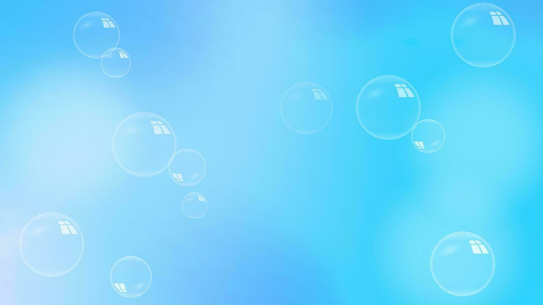jabón burbujas flotante en medio aire vector