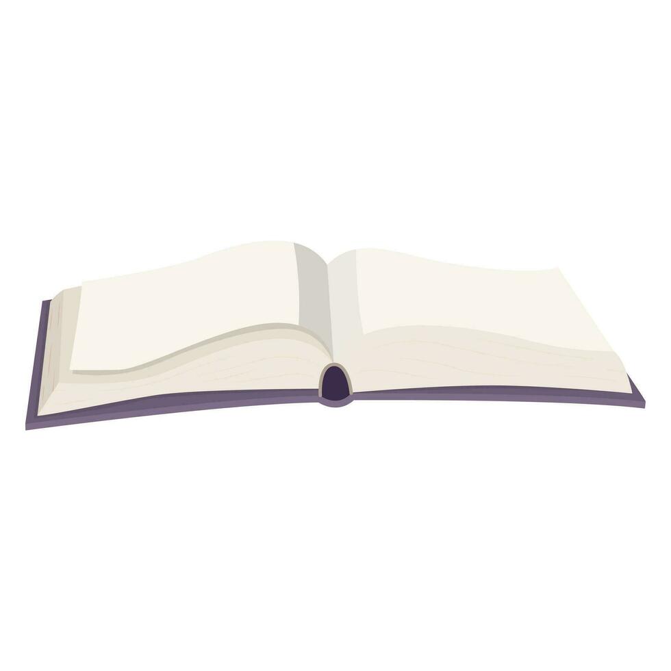 an open book. vector illustration on a white background.