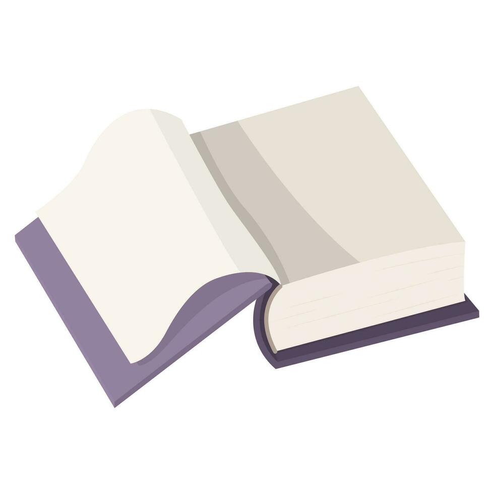 an open book. vector illustration on a white background.