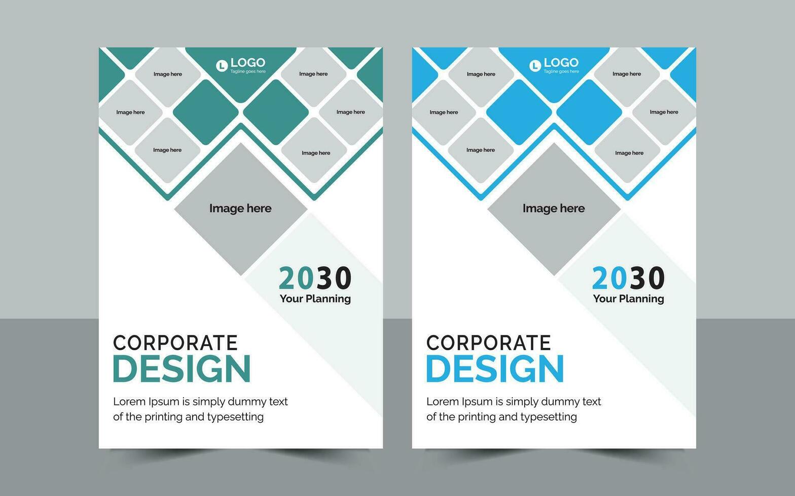Corporate Cover Design Template. Can Be Adapt. Brochure, Flyer, Annual Report, Book, Fully Editable. vector