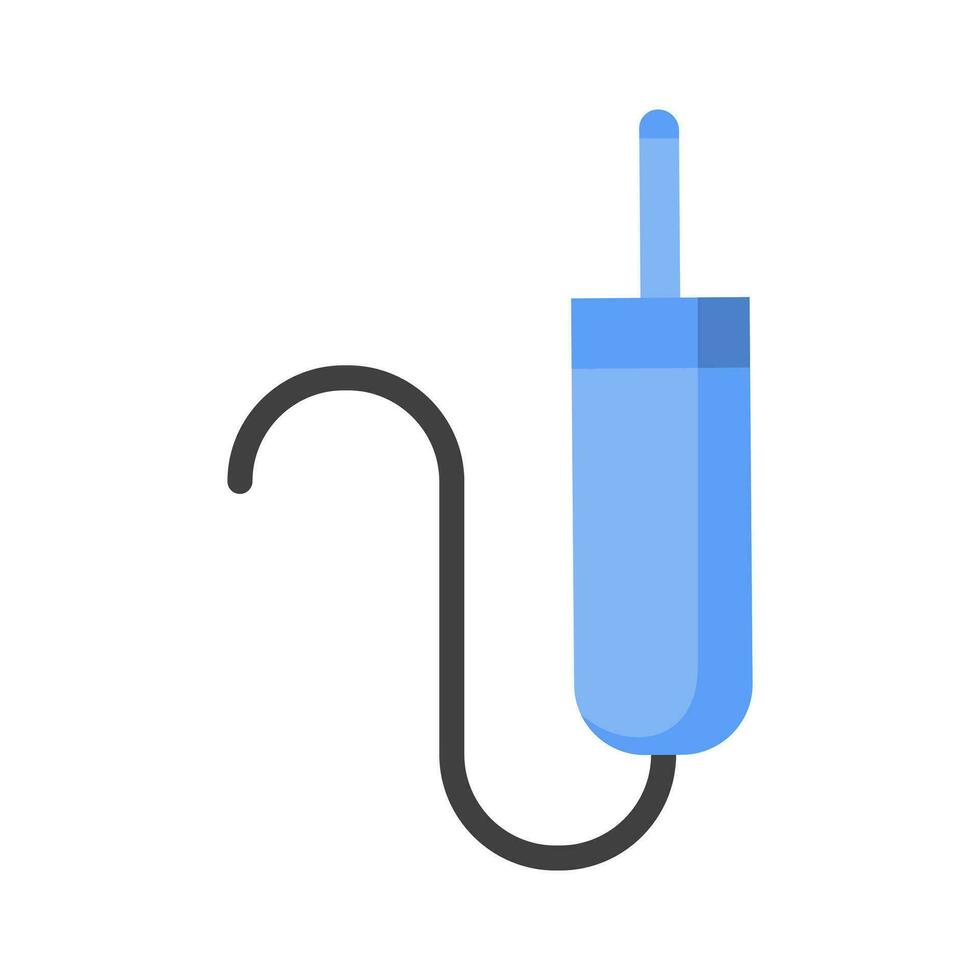 Sound cable, audio plug, cord icon vector image.Suitable for use on web apps, mobile apps and print media. isolated on white background.