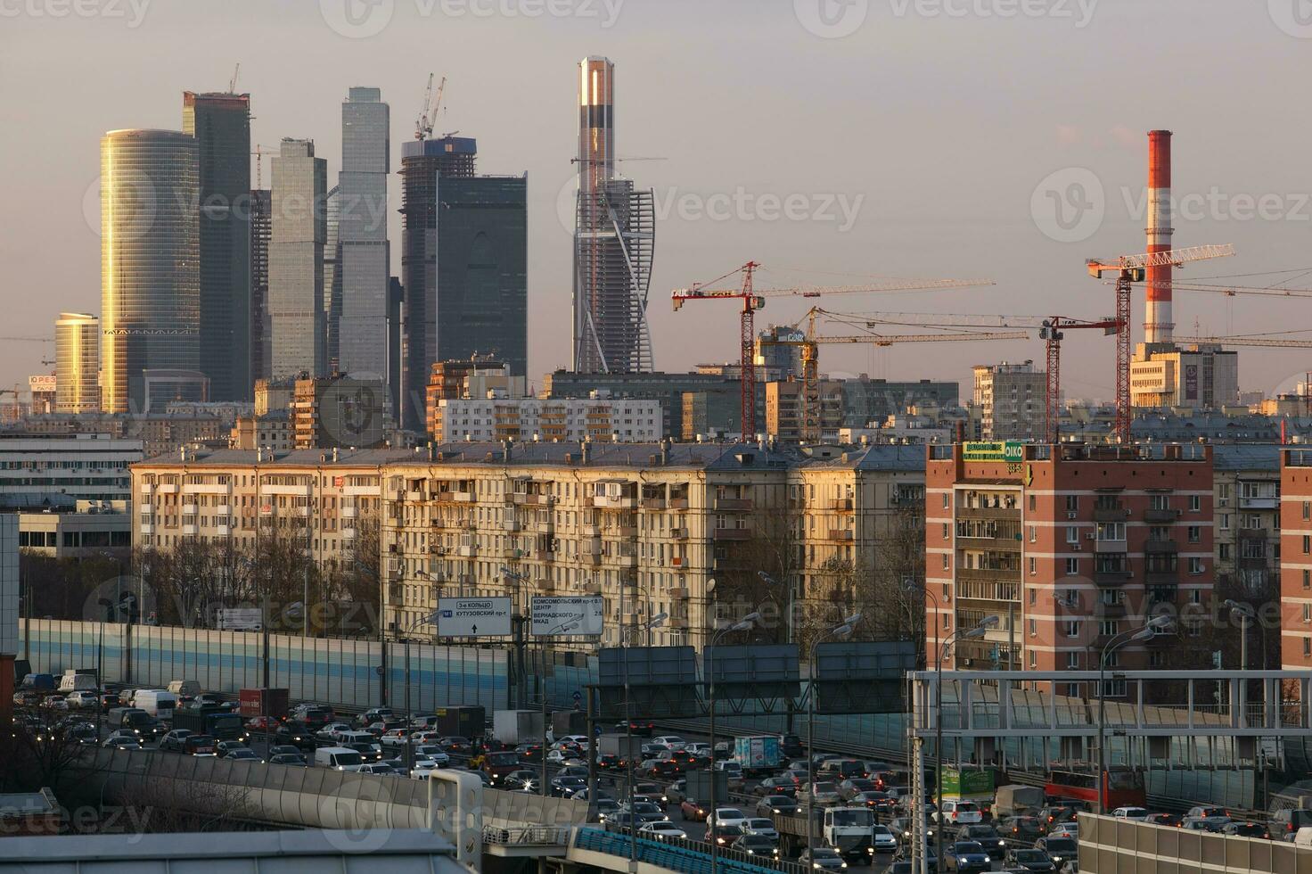 Urban commuter traffic photo