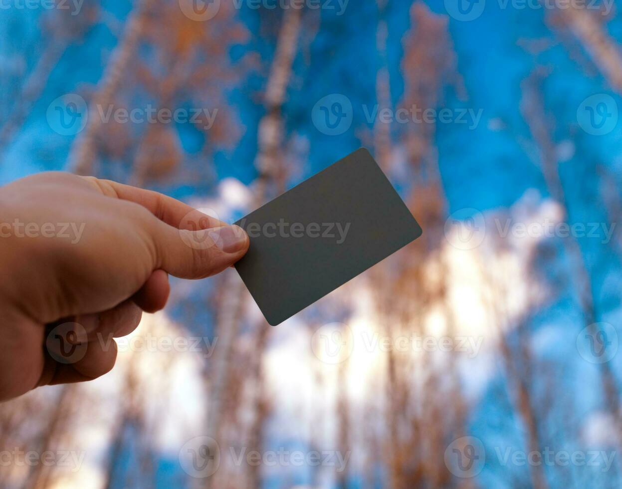 Grey photo card.