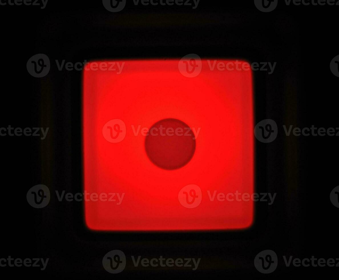 Macro shot of the Record button photo