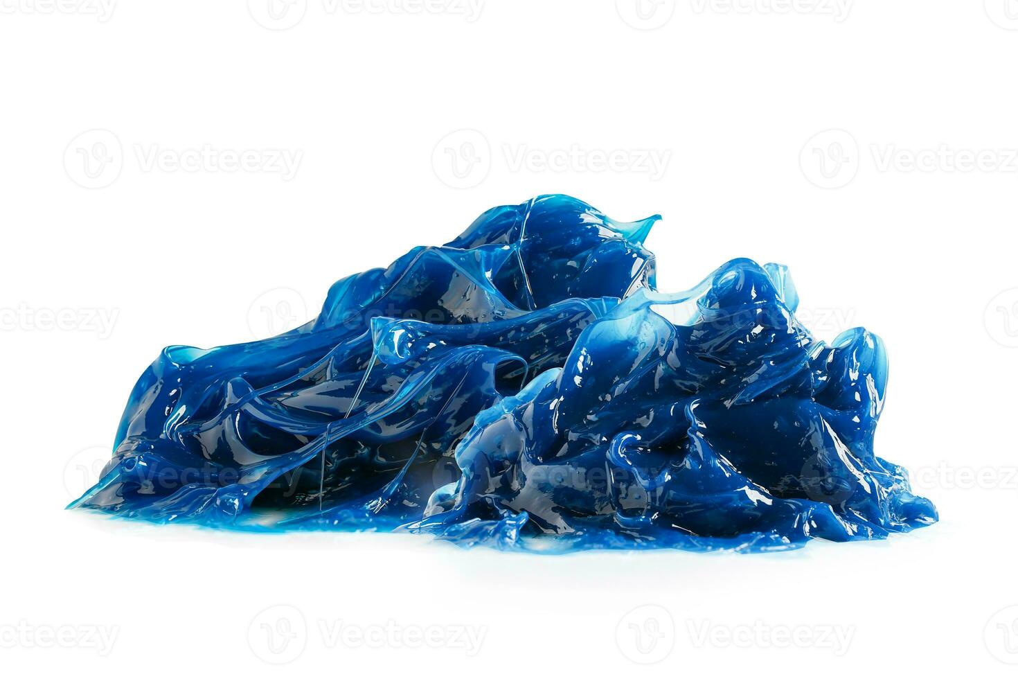 Grease, Blue premium quality synthetic lithium complex grease isolated on white background. photo